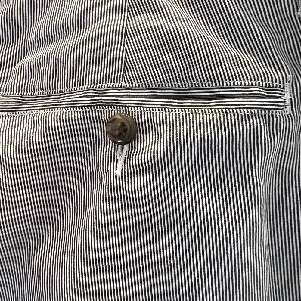 J. Crew‎ Mens Striped Flat Front Chino Pants Size 32W 32L Casual Dress Trousers